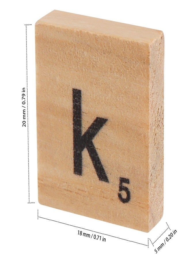 ZEONHAK 1200 PCS Wooden Letters Tiles, Small Letter Tile for Crafts, Wooden Alphabet Letter Tiles for DIY Decoration, Craft Projects, Spelling Alphabet, 0.8 x 0.7 x 1/5 Inch - Image 2